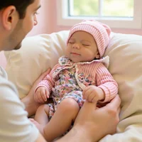 OtardDolls Can Open Mouth 13-Inch Pascale Soft Silicone Reborn Baby Doll - Handmade Newborn Girl Doll, Ideal Birthday Gift