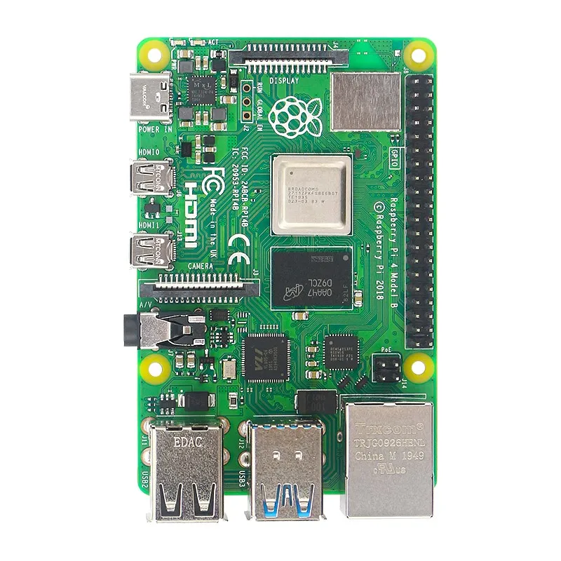 Raspberry pi Modelo b com Wi-fi gb de Ram Soc de 64 Bits Cortex-a72 Arm v8 Ethernet Gigabit de 15 Ghz Vídeo Ble 4k Rpi 4b Pi4 - Imagem 5