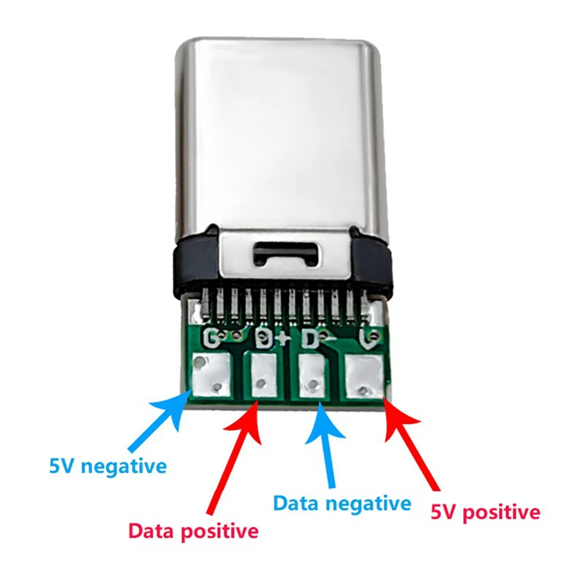 10Pcs Type C Usb3.1 3A Fast Charging USB Connectors Male Jack Tail Plug ...