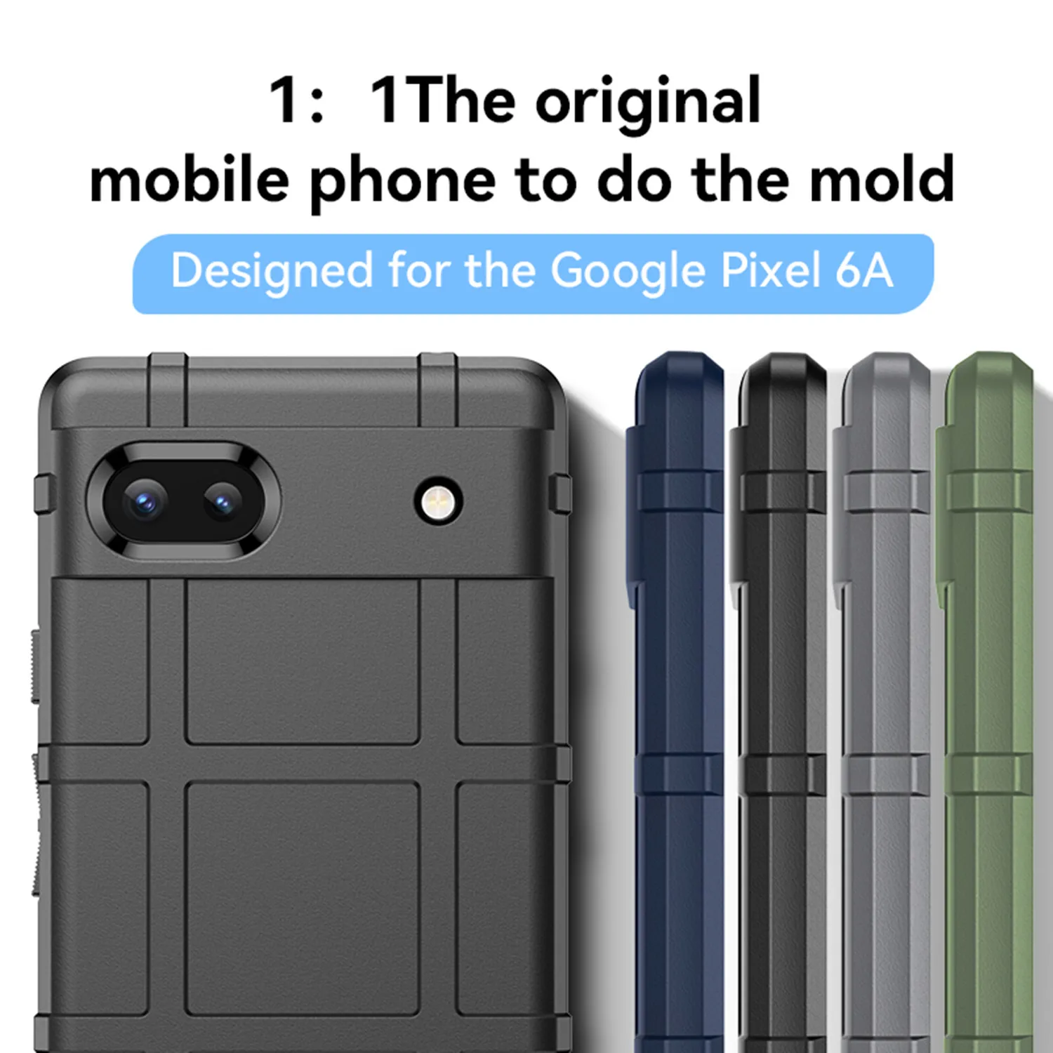 Armor Shield Soft Silicone Back Cover with Anti-Knock Protection and Matte Finish