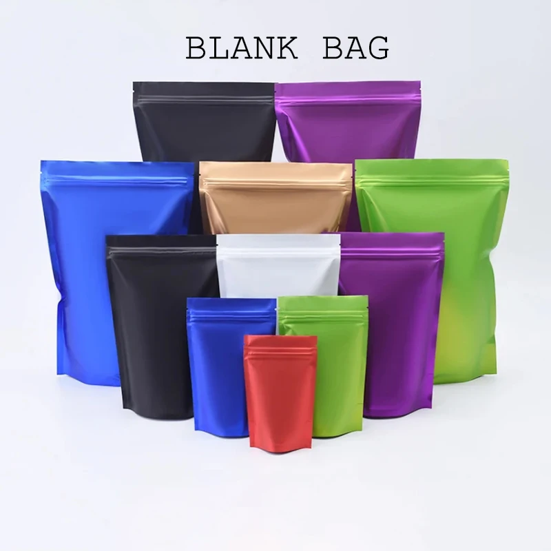 Özel Mat Alüminyum Folyo Kilitli Poşet Kahve Çekirdekleri Et Atıştırmalık Şeker Baharat Çay Yılbaşı Hediyeleri Saklama Poşetleri