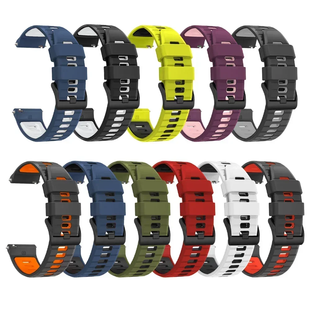 Silicone Smartwatch Band – Universal 20mm/22mm Strap