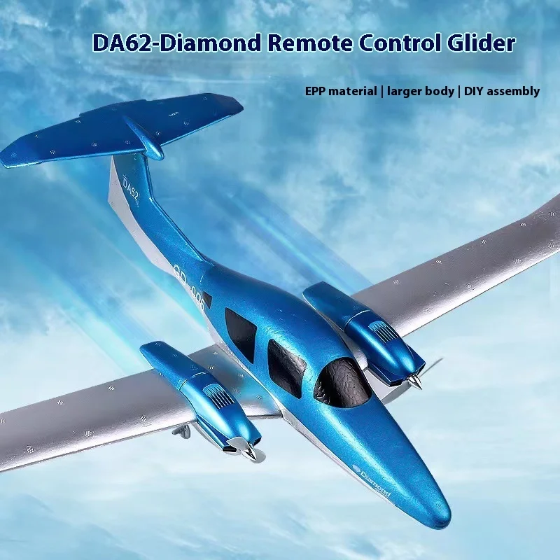 Rc Plane Da62 Diamond Aircraft Qf006 Fixed Wing Remote Control Foam Aircraft Electric Model Two Channel Glider 2
