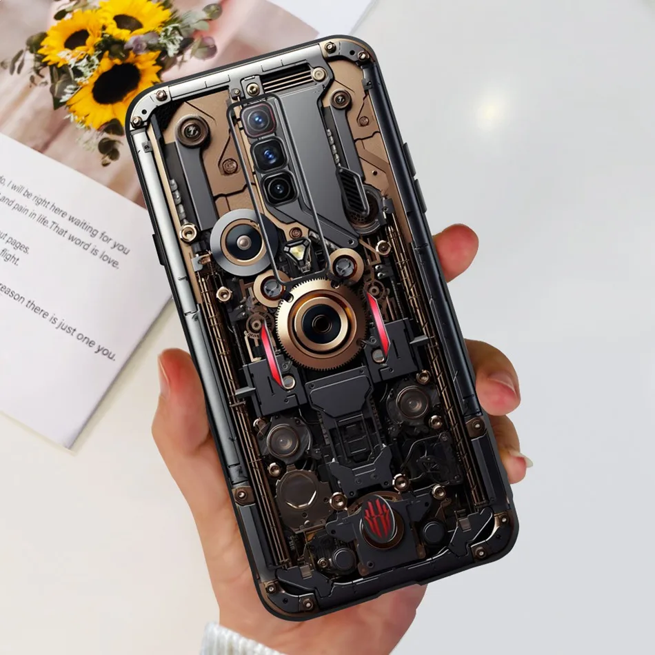 Fashion Cool Pattern Black Silicone Phone Case for ZTE Nubia Red Magic Series