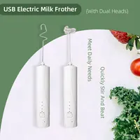 Electric Coffee Milk Frother,Mini Quick Whip Foam Maker,USB Rechargeable Household Egg Beater,High Speed Drink Mixer,Cream Stir 1