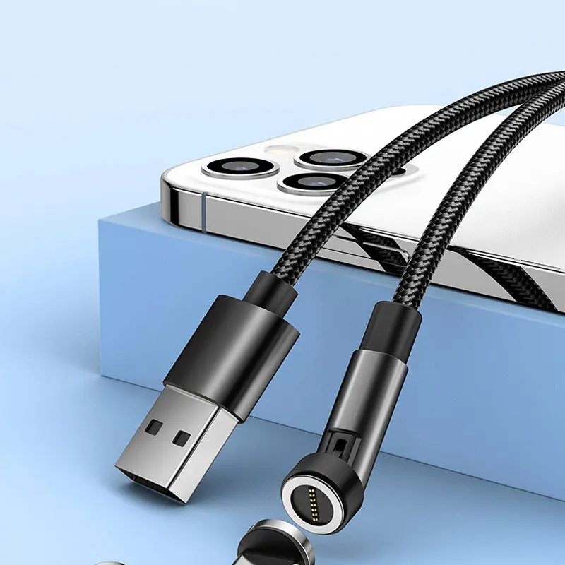 2M Rotating Magnetic Fast Charging USB to Type C Cable