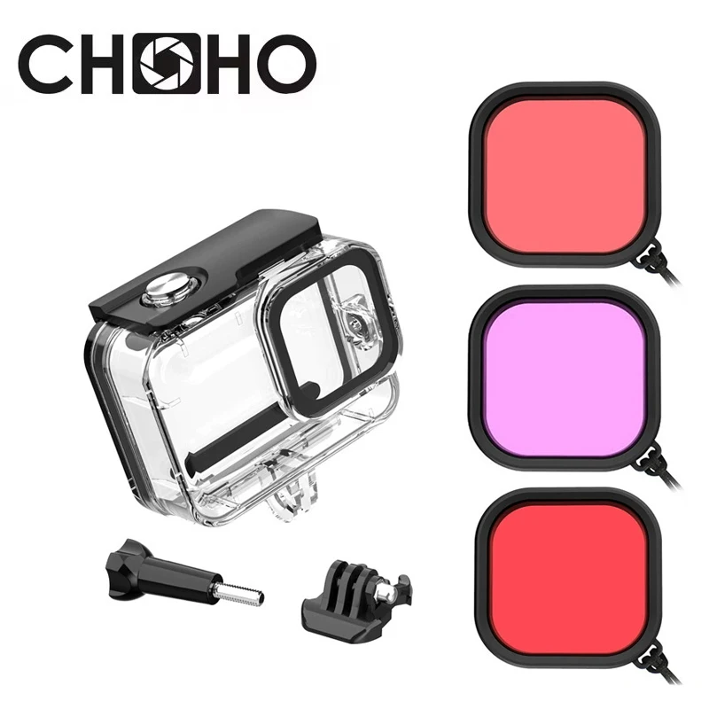 SHOOT Custodia Impermeabile Per GoPro Hero 8 - Fino A 45m Con Filtro Rosso - Foto 11