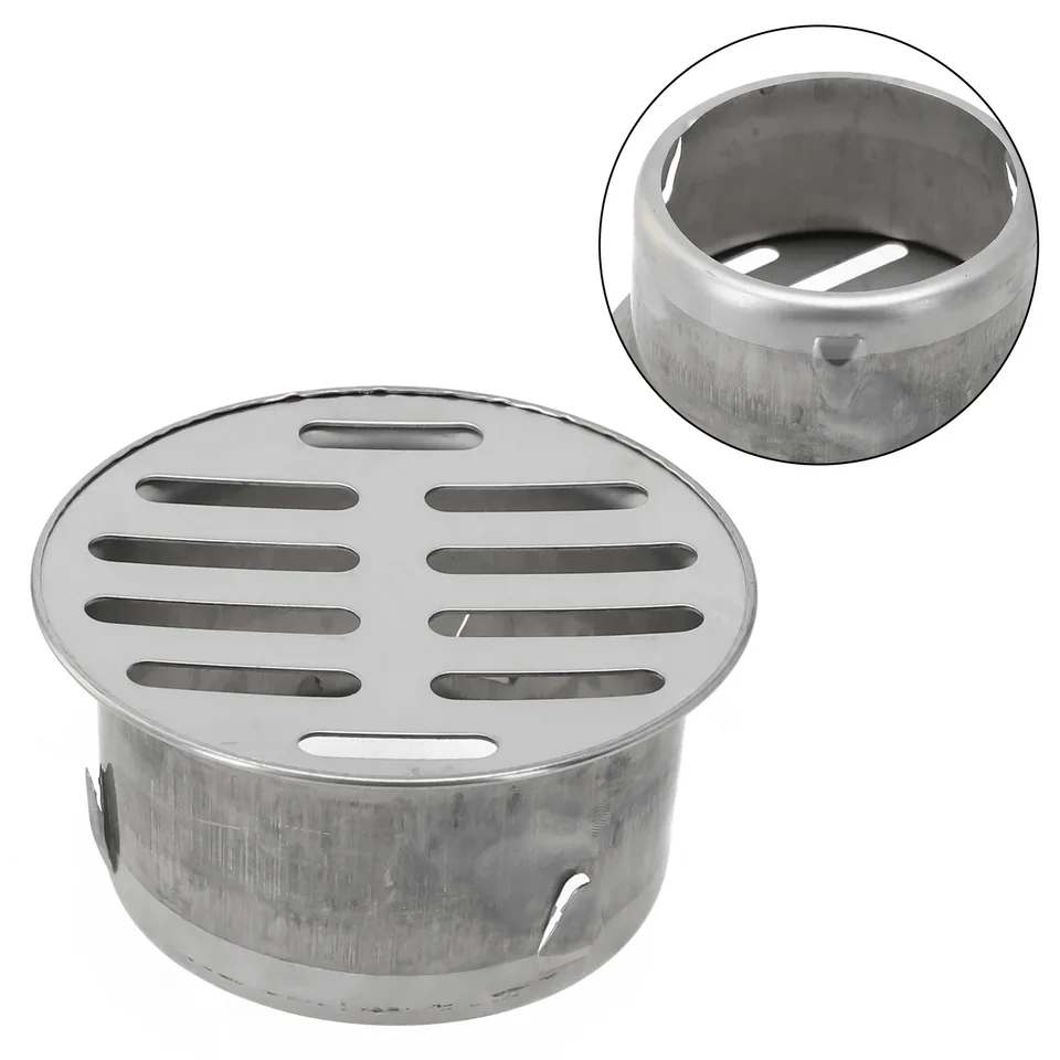 Grille De Vidange En Acier Inoxydable Pour Balcon Ou Toit - Bouchon Amovible Pour Tuyau De Pluie
