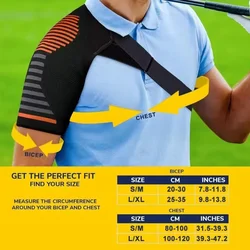 Enhanced Shoulder Support Brace - Orthopedic Sleeve Wrap (S M)