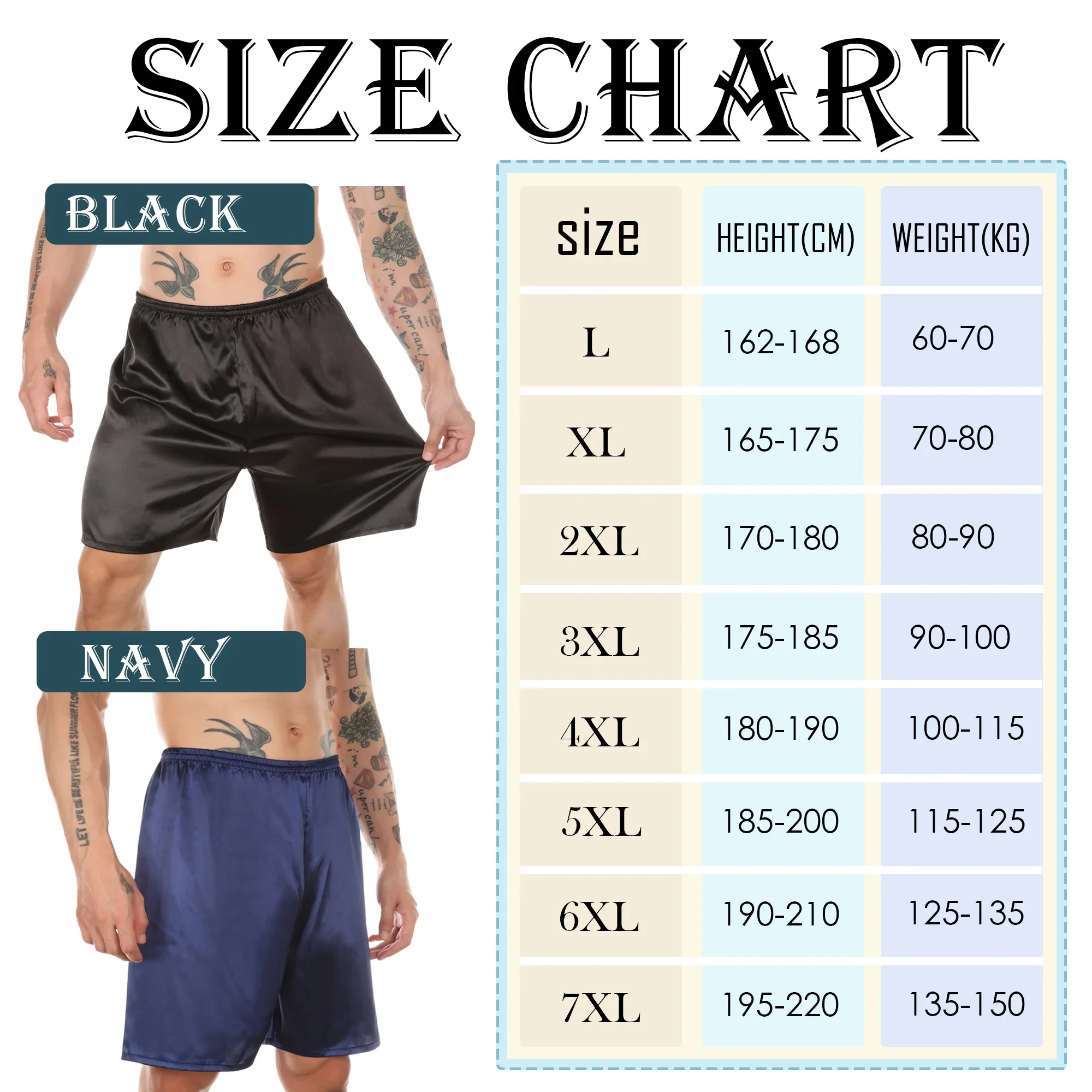 YUFEIDA Men Sexy Sleep Bottoms Silk Satin Pajamas Shorts Soft Silky Boxers Shorts Home Underwear Lounge Shorts Nightwear Panties