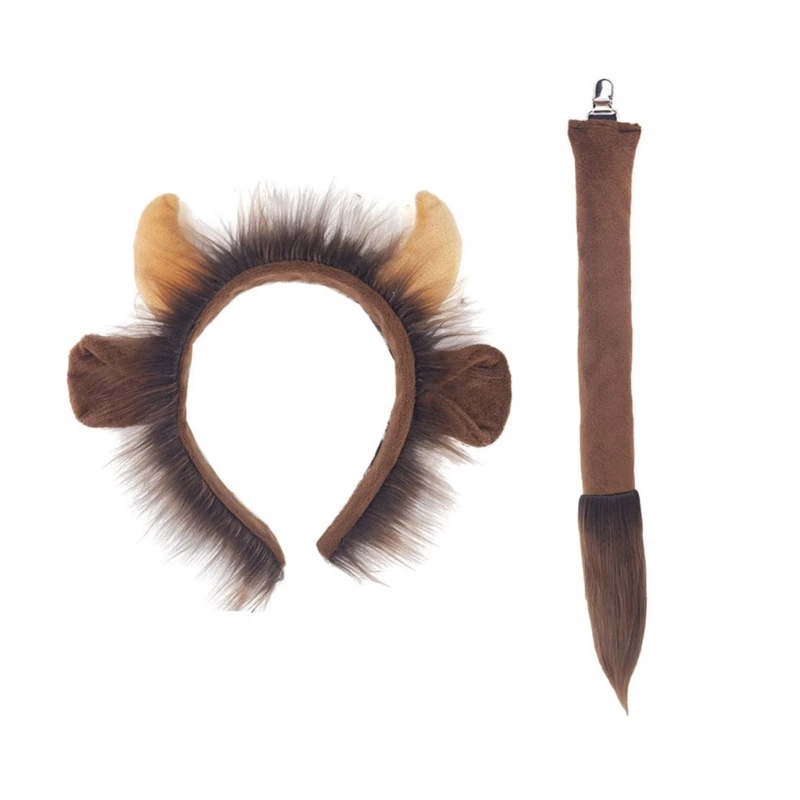 

Animal Ear Headbands Hair Hoop Theme Party Props for Kids Adults Halloween Decors Role Play Party Props