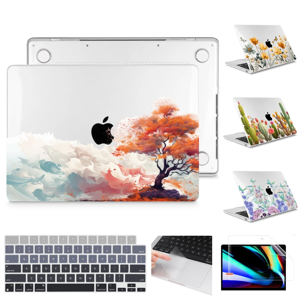 Custodia Con Stampa Foglia D'Acero Autunnale Per Macbook M1 M2 M3 2023 Air 13 15 A2681 A2941 Pro Custodia Da 13 Pollici A2338 A2251 Pro 14 16 A2779 A2