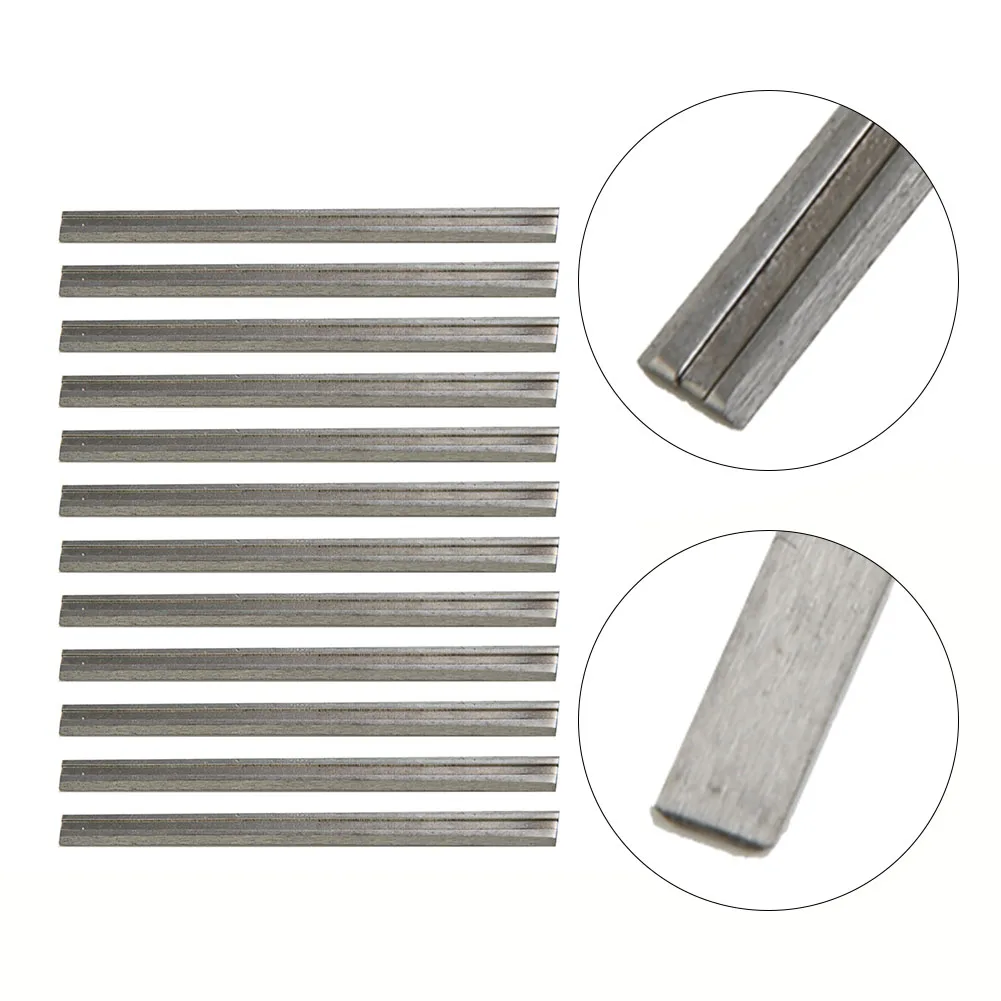 6/12pcs Wood Planer Blade 82mm Reversible Electric Planer Blades Boxed HSS For MKT Tools For Woodwork