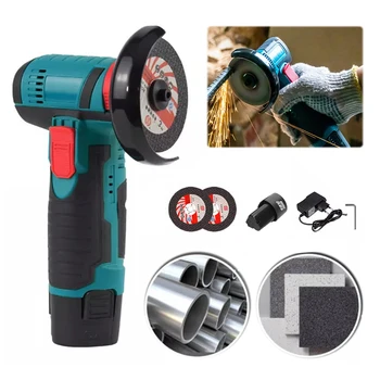 12V 3 Inch Mini Angle Grinder 19500rpm Household Cutting Machine Polishing Machine Micro Angle Grinder Cordless Power Tool 8