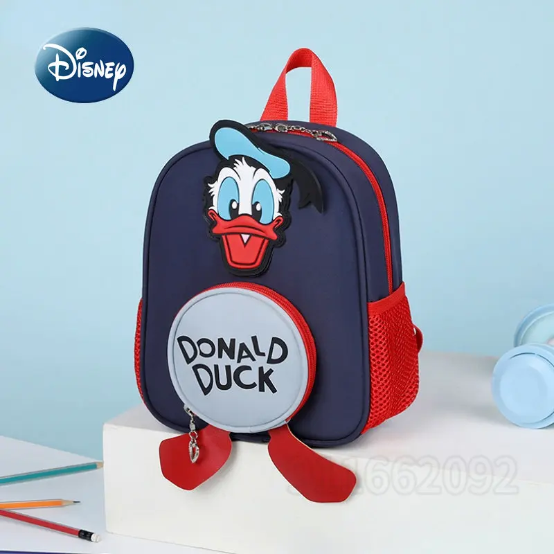 Disney Donald Duck New Children's Backpack Cartoon Cute Children's Schoolbag 3D Style Large Capacity Fashion Boys' Schoolbag