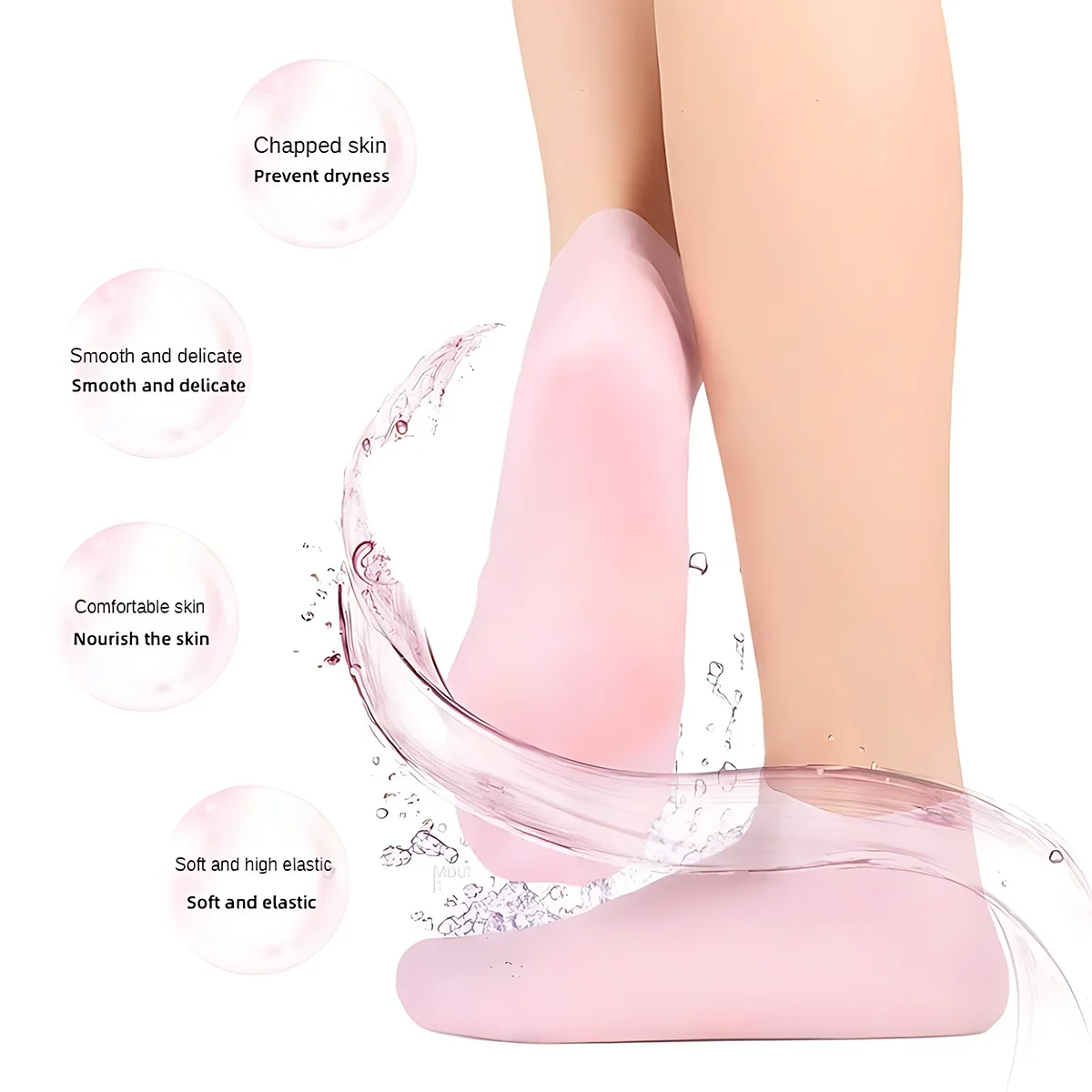 Silicone Moisturizing Foot Socks Dry and Cracked Foot Care Artifact Massage Gel Anti Crack Moisturizing Home Essential