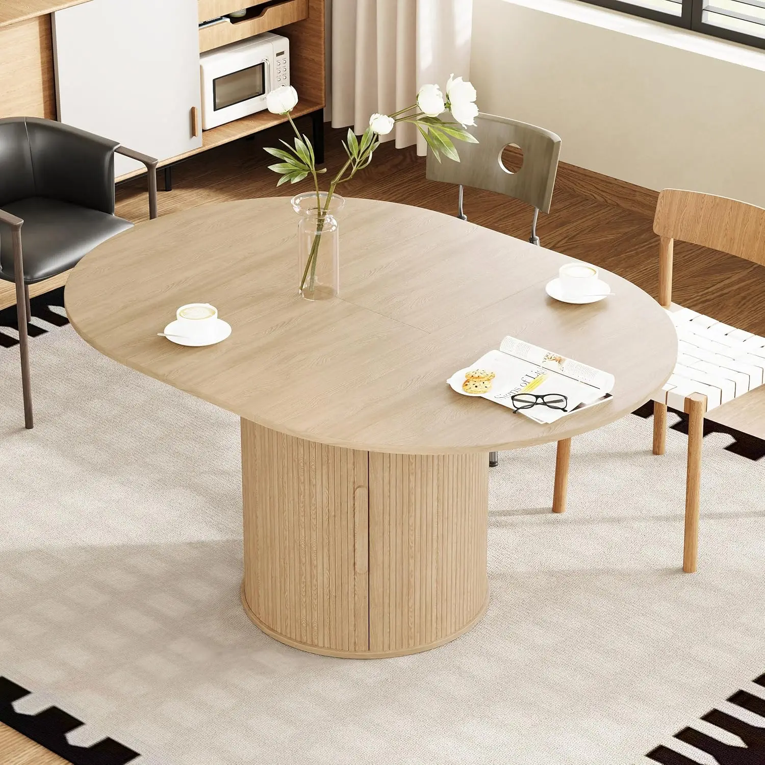 Extendable Oval Dining Table 19