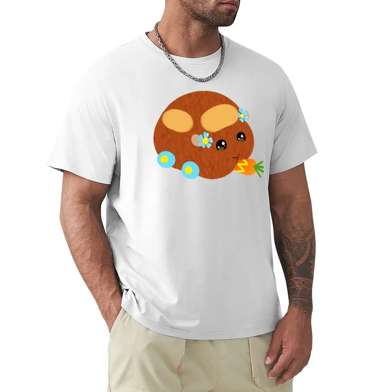 Chocolate Pui Pui Molcar T-Shirt Oversizeds Kawaii Clothes Magliette Da Uomo