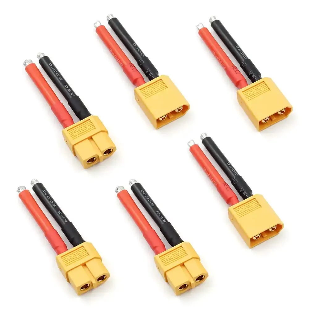 S577e7ec356dc46f8981f2618bd7a3eb7N.jpg Connecteur femelle et mâle XT60, 1/2 paires, avec fil en silicone 12/14awg, pour câble de batterie RC Lipo, Drone