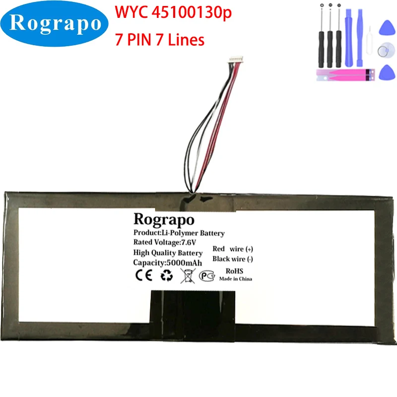 Bateria do Portátil para Notebook Irbis Wyc Pinos Fios Plug Novo 7.6v 5000mah 45100130