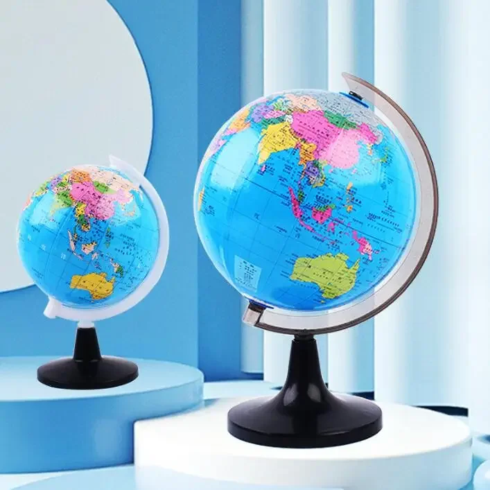 World Earth Globe Kids Educational Rotating Stand Ball Home Office Ornament english world globe