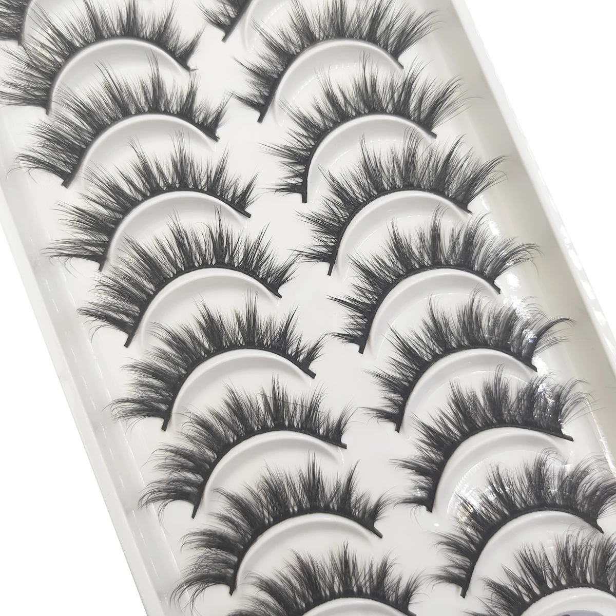 3D Natural False Eyelashes 10 Pairs Makeup Fake Eye Lashes Faux Mink Cils Soft Full Thick Wispy