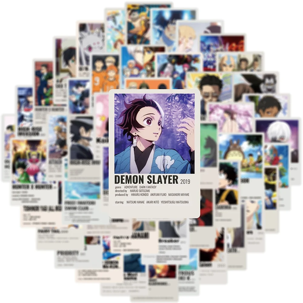 10/30/50 Stück Mix Anime Jujutsu Kaisen Angriff auf Titan Aufkleber Cartoon Aufkleber Kinder Spielzeug Laptop Auto Telefon Fahrrad Dekoration Aufkleber