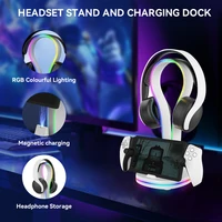 3-in-1 Magnetic Charging Stand for Playstation Portal PS5 Headset Wireless Case-Friendly Charger Dock for PS Portal Accessories - Image 3