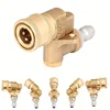 High pressure car wash gun five speed adjustable adapter made of brass material 1/4 quick connector with 7 color nozzles 2