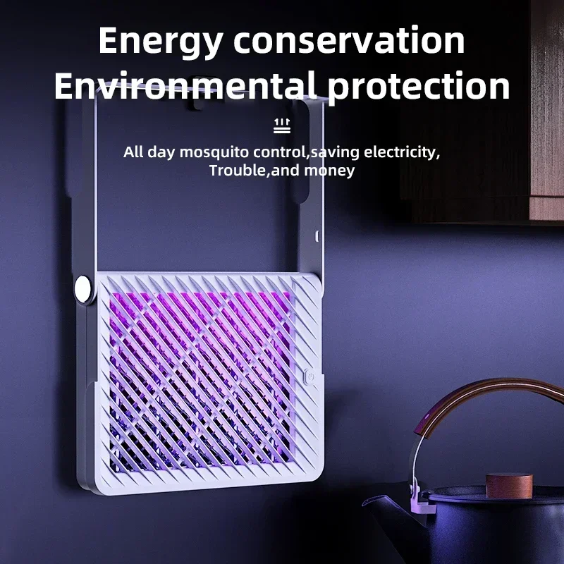 Mosquito Killer Lamp USB Rechargeable Electric Insect Fly Zapper Seduction Trap Portable Household Wall Mounted Repellent Lamps