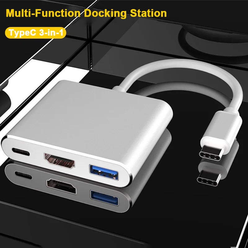 USB C to HDMI Hub Adapter for Macbook Air with USB3.0 Docking Station