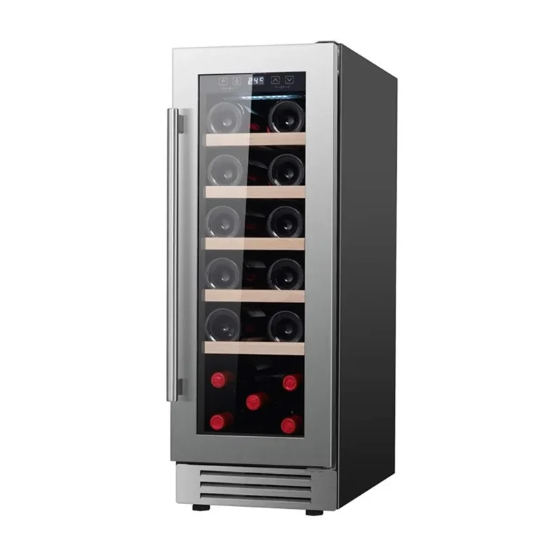 20L R600a Built-under Wine Cooler with White LED Interior Light