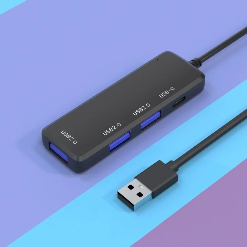 4-in-1 Mobile Phone And Computer C-type Extender High-Speed Transfer USB Dock Multifunctional Memory Card Reader Splitter