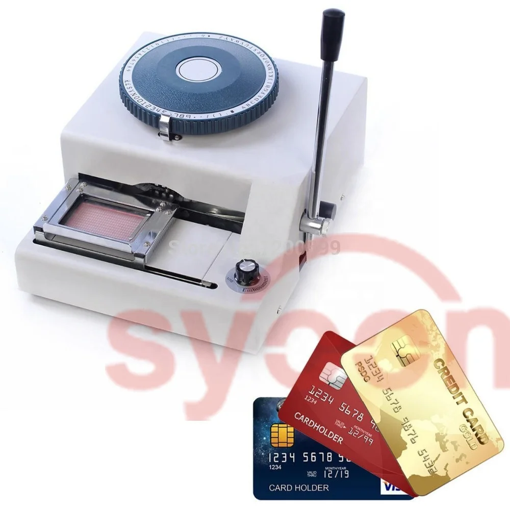 

Updated 72 Character Code pvc card Embosser Embossing PVC Card Making Manual Code machine