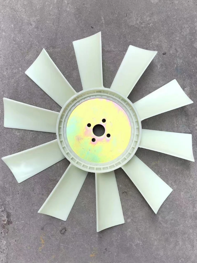 Excavator Parts Jcb Yangma Js8055 8056 Engine Cooling Fan Blade 4tnv94/4tmv98 Four Holes 10