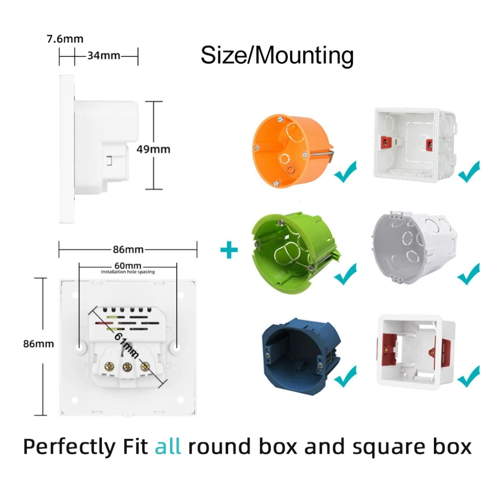 EU 전원 소켓, USB 충전 포트 및 유형 c 2.1A 16A 회색 PC 패널 86mm*86mm 러시아 스페인 벽 소켓 SRAN이 있는 소켓