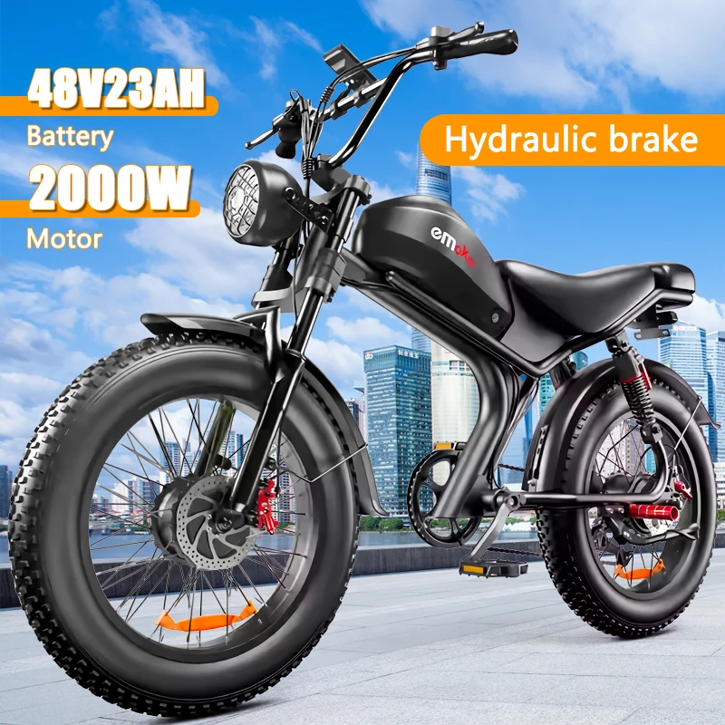 Electric bike C93 upgrade 2000 W 48V23Ah urban mountain electric bicycle maximum speed 55km/h ebike for men and women electric bicycle electric bike