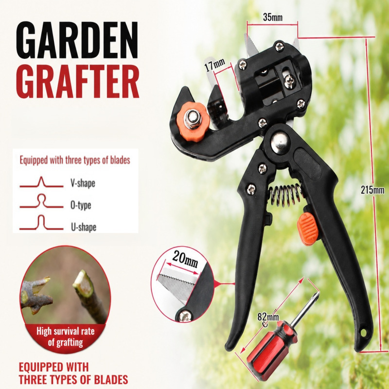 2 In 1 Garden Grafting Farming Pruning Shear Garden tools multifunctional grafting machine fruit tree grafting knife scissors