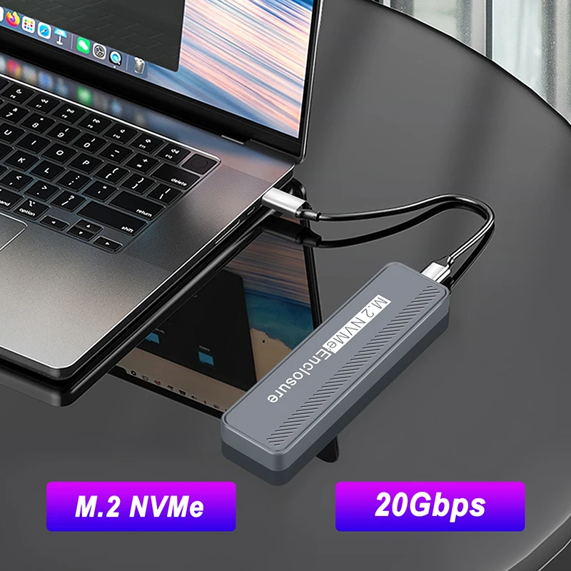 USB 3.2 C Ÿ NVME SSD Ŭ, 2230, 2242, 2260/2280 NVME SSD, M, B + M Ű  ̽ ڽ, 20Gbps M.2 NVME Ŭ
