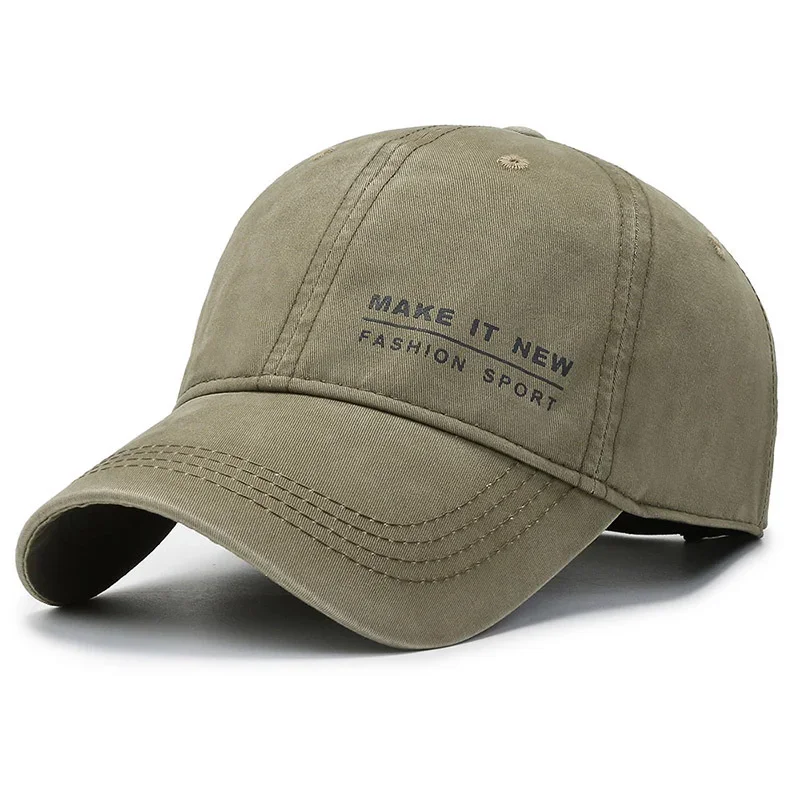 

2023 Army Green Brand Baseball Caps for Men Mature High Quality Cotton Summer Women Hat Bone Trucker Hats Gorras Para Hombres