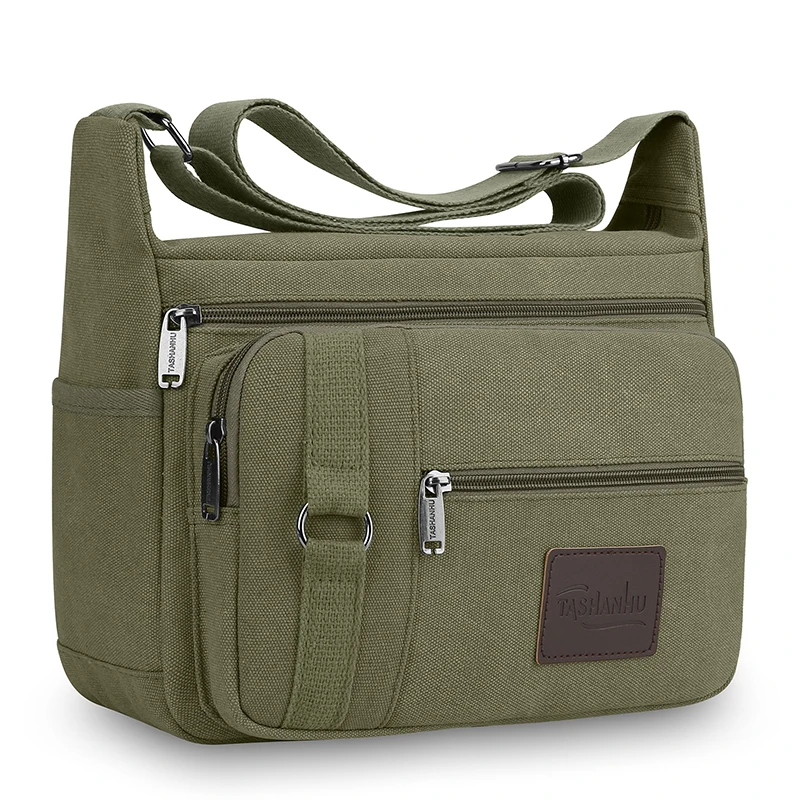 Men's Stylish Canvas Crossbody Bag – Versatile Messenger Tote