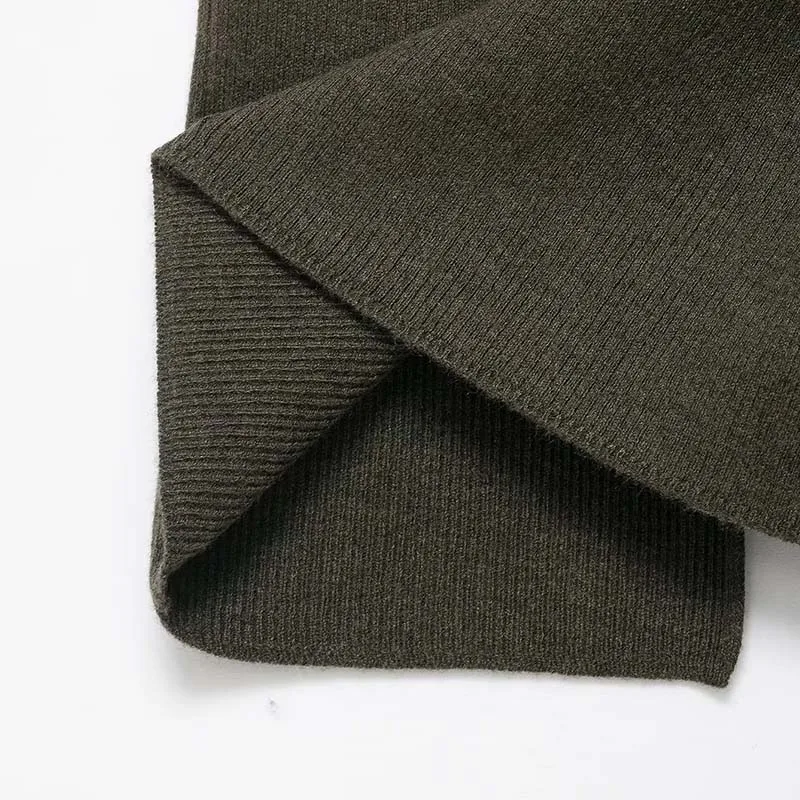 Women Ribing Midi Skirts Two Piece Sets 2025 New Chic Fashion Knitted Cardigan Coat Women's Suits Autumn Woman Outfits