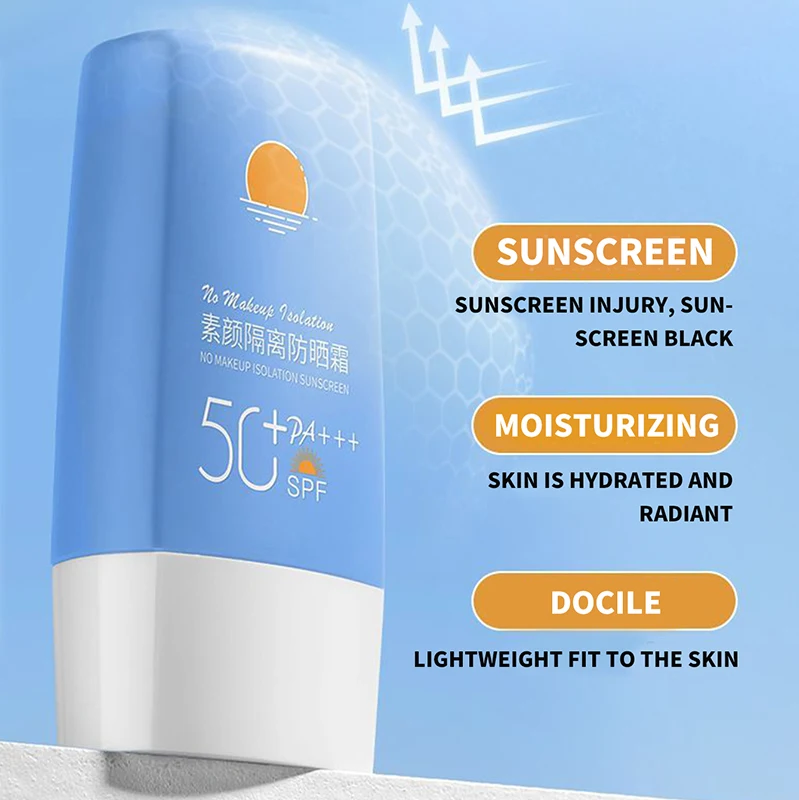 No makeup Isolation sunscreen Sunscreen lotion UV protection waterproof anti-sweat refreshing moisturizing students 3