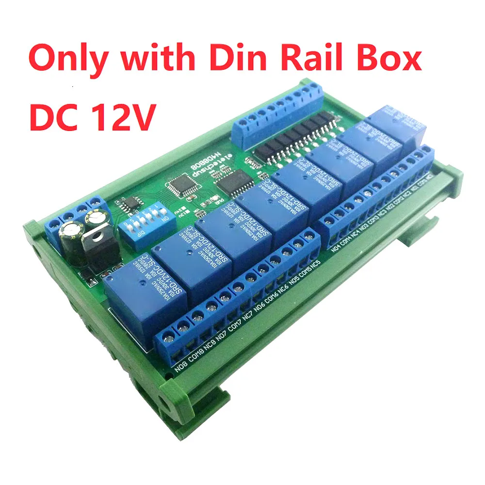 8 saída din35 c45 trilho caixa uart