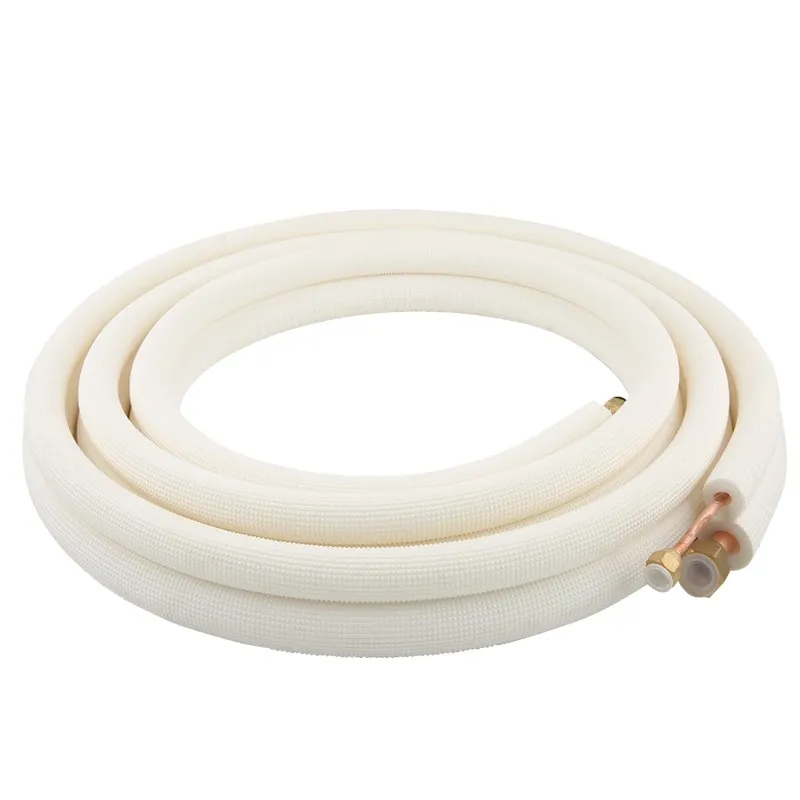 Bobine de tube en cuivre pour climatiseur 2/3/4/5/7 mètres, 1/4 en effet, 1/2 pouces, mousse isolée, tube d'extension de fourmi indispensable avec kg pour 6x12 1.5-2HP