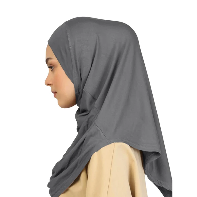 Foulard en chanvre de couleur unie pour femmes, prêt à l'emploi, couvre-cou, Hijabs de sport, châles et enveloppes islamiques sans épingle, nouvelle collection