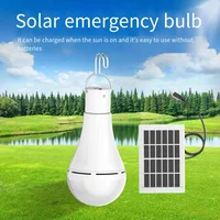Lumière solaire étanche USB chargé suspendu d'urgence lumière du soleil alimenté lampe extérieure Camping tente lumières lumière de secours 2
