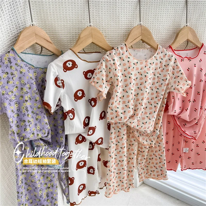 Girls Floral Loungewear Two-Piece Set 2