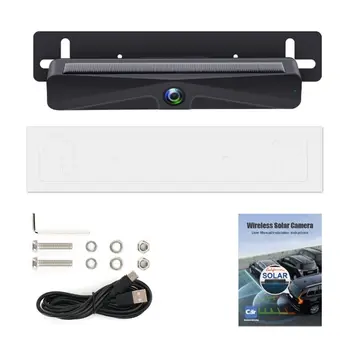 Telecamera Posteriore per Auto 1080P, Telecamera di Retromarcia a Energia Solare, Telecamera Wireless per Auto con App