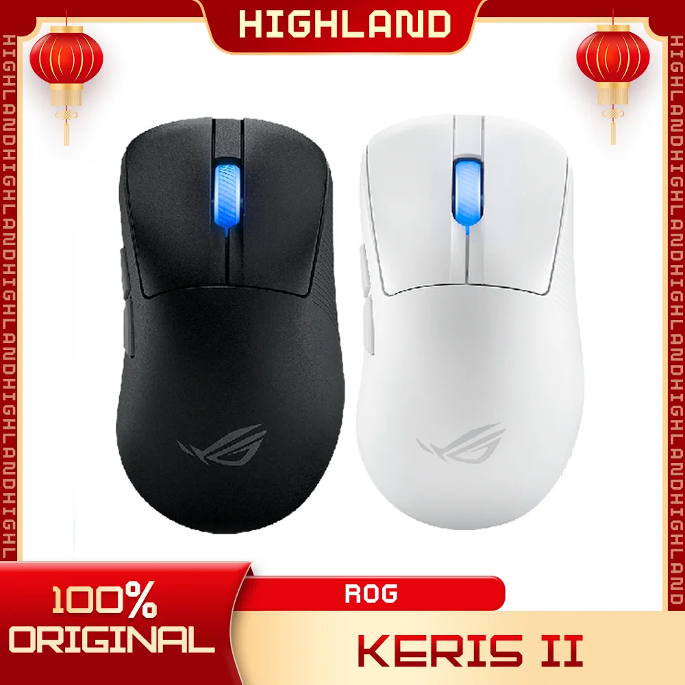 

Геймерская мышь ROG Keris II Ace, Беспроводная Bluetooth-мышь с высокой производительностью, 3 режима, 54 ГГц, 42000DPI, 8000 Гц